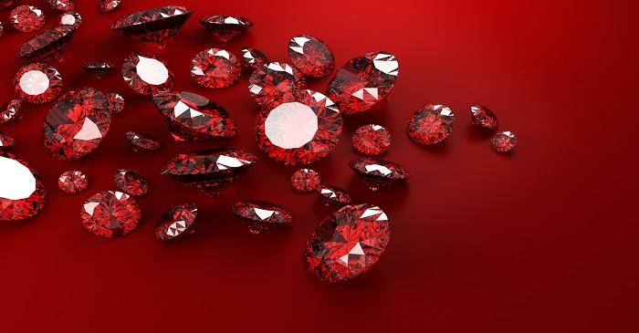 Rubies shinning just as brightly as diamonds and emeralds