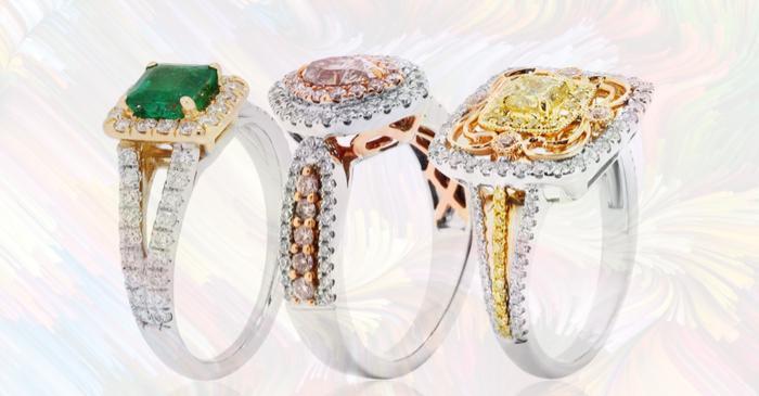 Coloured Gemstones offer distinctive Engagement Rings