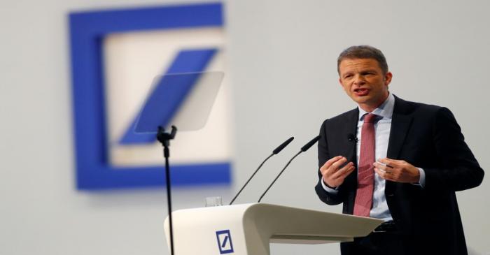 Deutsche Bank's annual meeting in Frankfurt