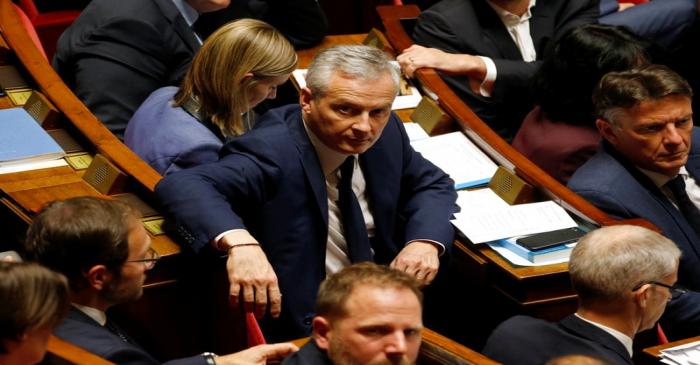French Finance Minister Bruno Le Maire attends a questions to the government session at the