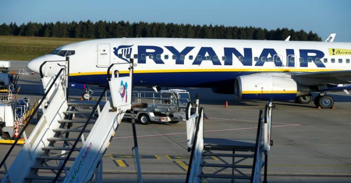 FILE PHOTO: Ryanair pilots and cabin crew stage a 24-hour strike in Germany