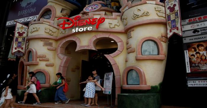 FILE PHOTO: The entrance of Disney store is pictured in Tokyo