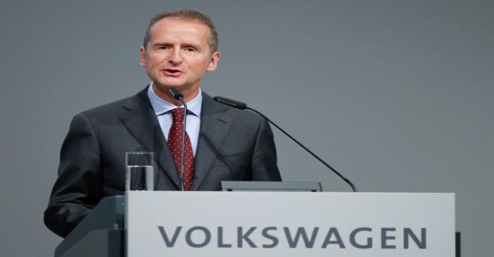 FILE PHOTO: FILE PHOTO: Diess, Volkswagen's new CEO, attends the Volkswagen Group's annual