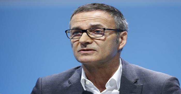 Daimler CFO Uebber attends the car maker's annual news conference in Stuttgart