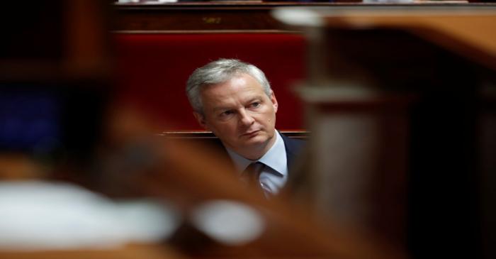 French Finance Minister Bruno Le Maire attends the questions to the government session at the