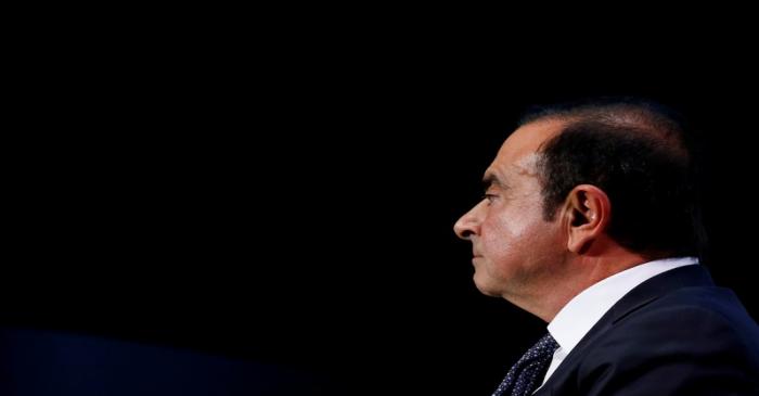 FILE PHOTO: Carlos Ghosn, chairman and CEO of the Renault-Nissan-Mitsubishi Alliance, attends