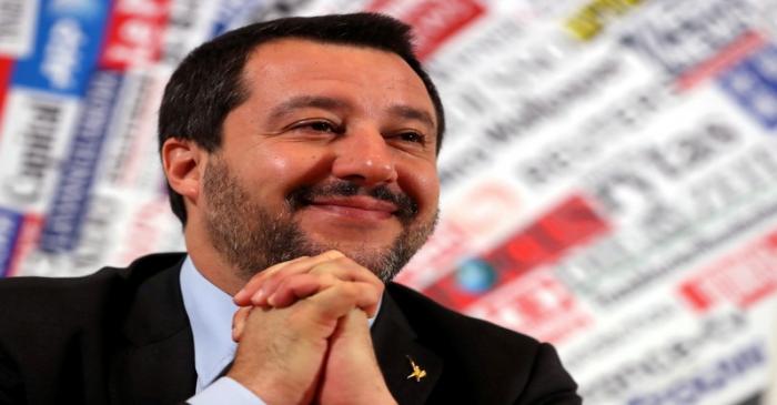 FILE PHOTO: Italian Deputy Prime Minister and right-wing League party leader Matteo Salvini