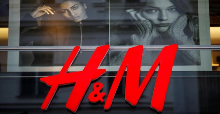 FILE PHOTO: The logo of Swedish fashion label H&M is seen outside a store in Vienna