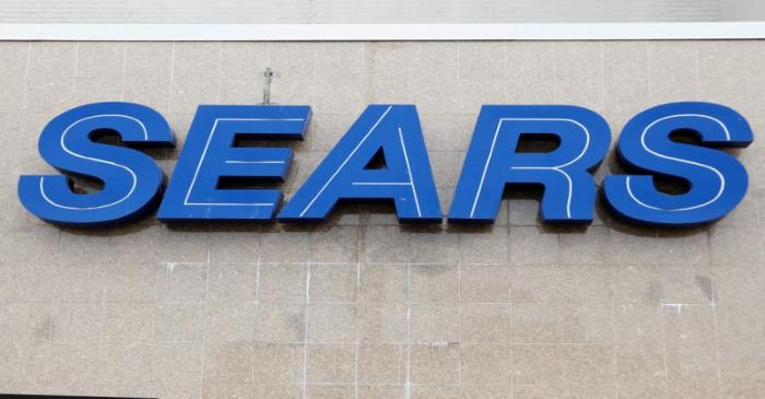 FILE PHOTO: The Sears logo is seen outside a store in Brooklyn, New York