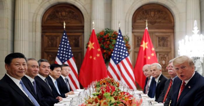 FILE PHOTO: U.S. President Donald Trump and Chinese President Xi Jinping meet after the G20 in