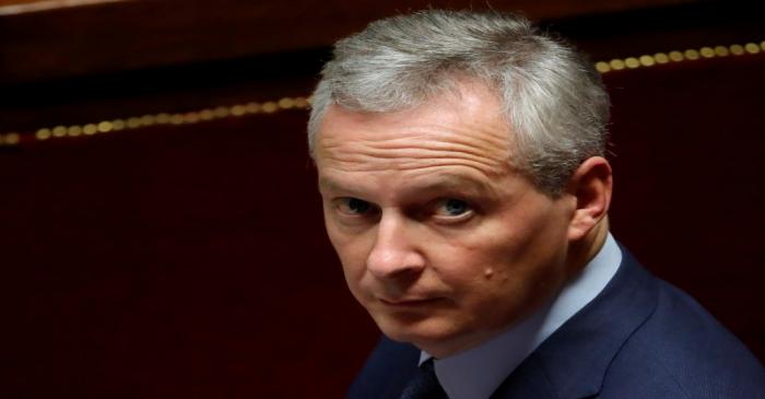 FILE PHOTO: French Finance Minister Bruno Le Maire attends the questions to the government