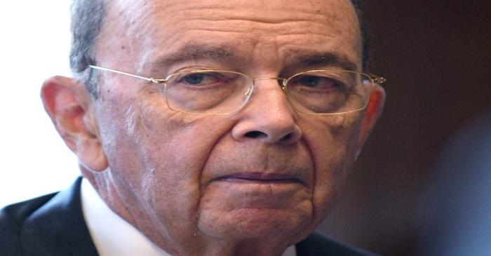 FILE PHOTO: U.S. Secretary of Commerce Ross speaks during Reuters interview in his office at