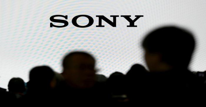 FILE PHOTO : The company logo of Sony Corporation is seen at the CP+ camera and photo trade