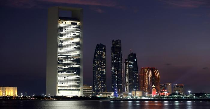 FILE PHOTO: General view of the ADNOC headquarters and Emirates Towers are seen in Abu Dhabi