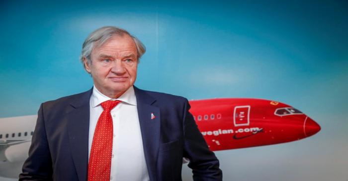 Bjoern Kjos, CEO of Norwegian Air Shuttle ASA, attends a news conference in Oslo