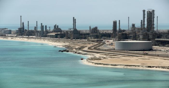FILE PHOTO: General view of Saudi Aramco's Ras Tanura oil refinery and oil terminal in Saudi