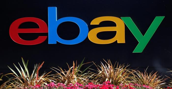 FILE PHOTO: An eBay sign is seen at an office building in San Jose, California