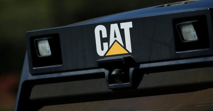 Caterpillar equipment at a retail site in San Diego California