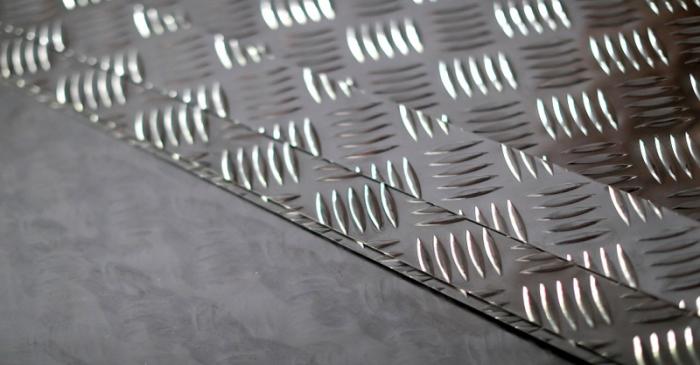 FILE PHOTO: Aluminium plates are seen in a shop in Rome