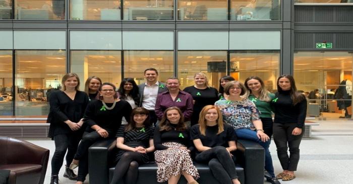 The first Mental Health First Aiders in the Goldman Sachs London office on Fleet Street are