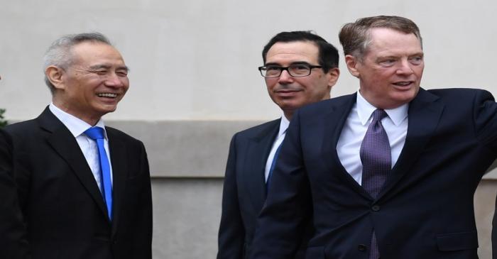 Chinese Vice Premier Liu He meets U.S. Treasury Secretary Mnuchin and U.S. Trade Representative