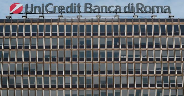 FILE PHOTO: The UniCredit-Banca di Roma bank headquarters is seen in Rome