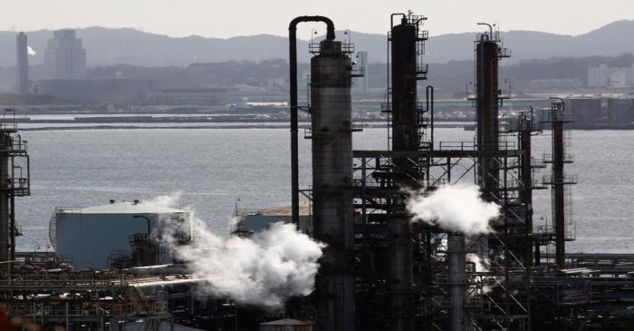 JX Nippon Oil & Energy Corp's refinery is pictured in Yokohama