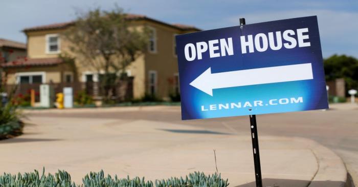 FILE PHOTO: Newly constructed houses built by Lennar Corp are pictured in Leucadia, California