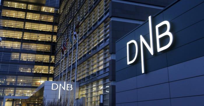 A view of DNB bank's local office in Riga