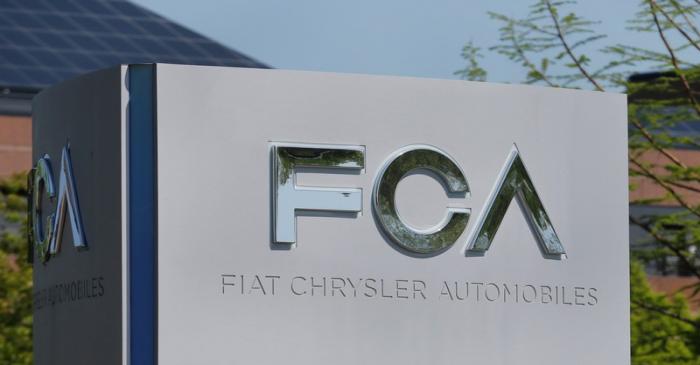 A Fiat Chrysler Automobiles (FCA) sign is seen at its U.S. headquarters in Auburn Hills,