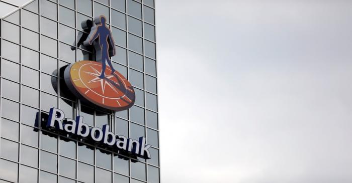 FILE PHOTO: The Rabobank logo is seen at its headquarters in Utrecht