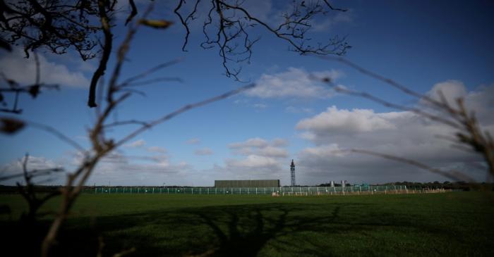 FILE PHOTO: Cuadrilla's Preston Road fracking site is seen near Blackpool