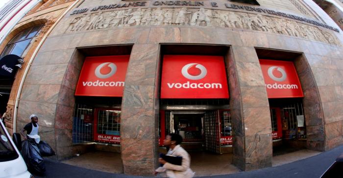 FILE PHOTO: A branch of South African mobile communications provider Vodacom in Cape Town