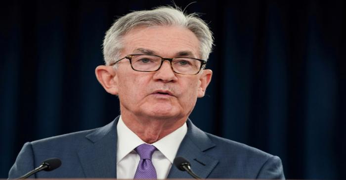 Federal Reserve Chair Jerome Powell holds a news conference in Washington