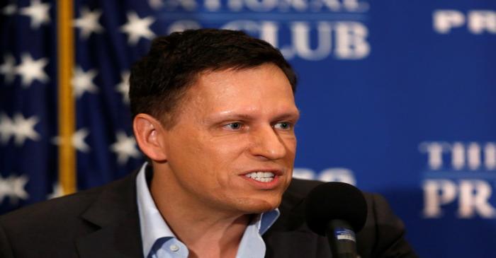 PayPal co-founder and Facebook board member Thiel delivers speech on US presidential election