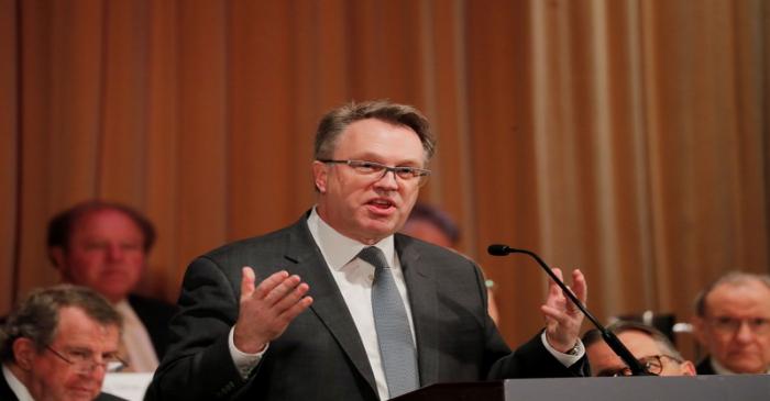 John C. Williams, president and CEO of the Federal Reserve Bank of New York speaks to the