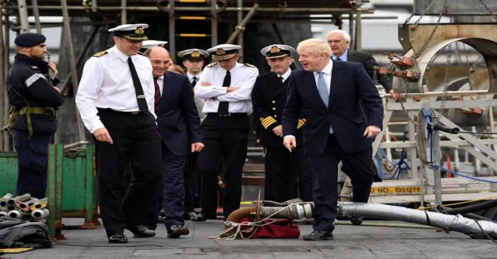 FILE PHOTO: Britain's Prime Minister Boris Johnson visits in Scotland