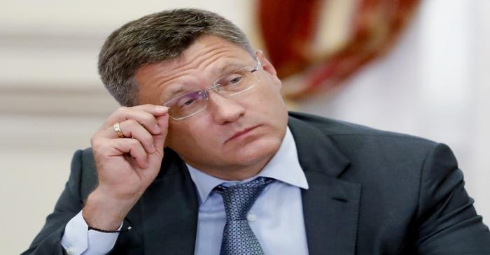 Russian Energy Minister Novak attends a meeting in Astrakhan