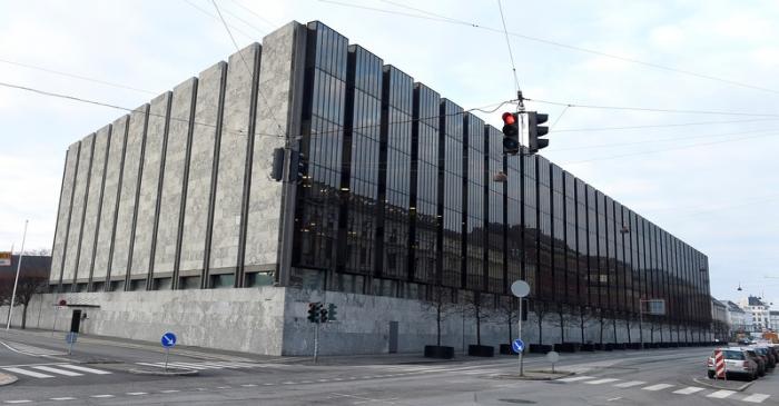 FILE PHOTO: The Danish central bank, also known as Danish Nationalbank, is seen  in Copenhagen