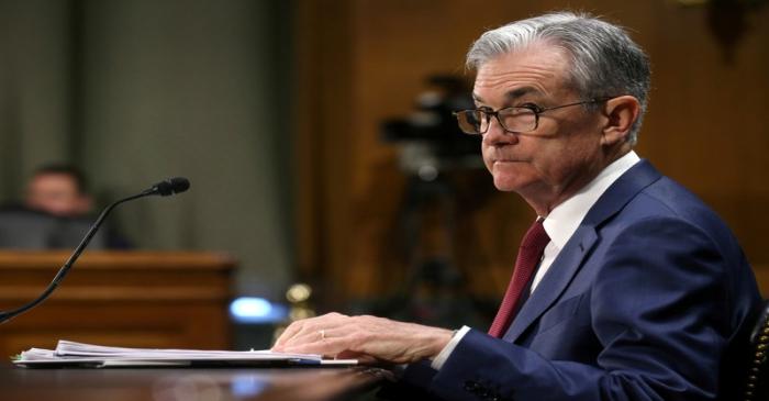 FILE PHOTO: Federal Reserve Board Chairman Jerome Powell testifies on Capitol Hill in