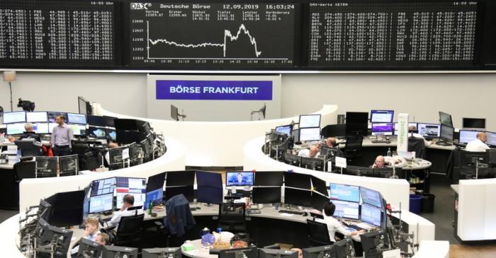 FILE PHOTO: The German share price index DAX graph at the stock exchange in Frankfurt