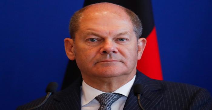 German Finance Minister Olaf Scholz attends a joint news conference with French Finance