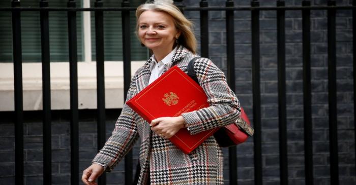 FILE PHOTO: Britain's Secretary of State for International Trade Liz Truss