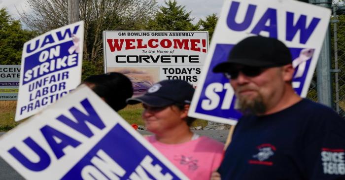 UAW workers strike at the Bowling Green facility