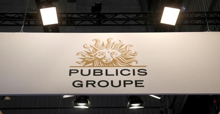 Logo of Publicis is seen at VivaTech fair in Paris