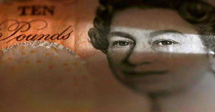 FILE PHOTO: An English ten Pound note is seen in an illustration