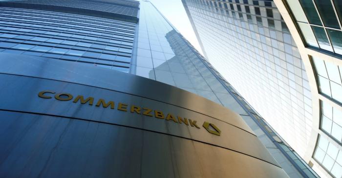FILE PHOTO: The headquarters of the Commerzbank are pictured before the bank's annual news