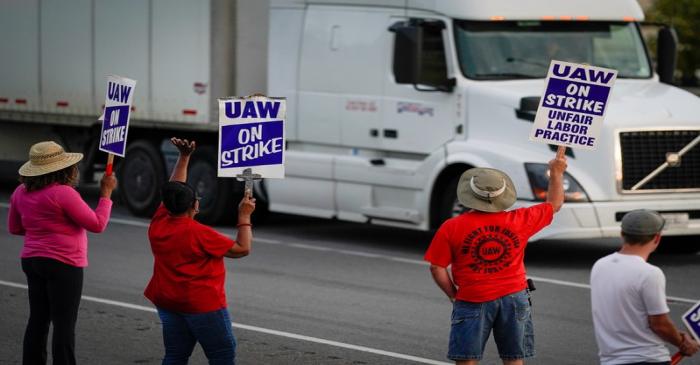 UAW workers strike at the Bowling Green facility