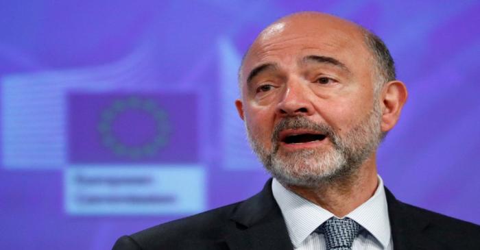 FILE PHOTO: EU Commissioner Moscovici in Brussels