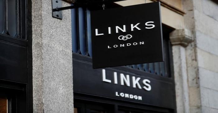 The facade of a Links of London store is pictured in London